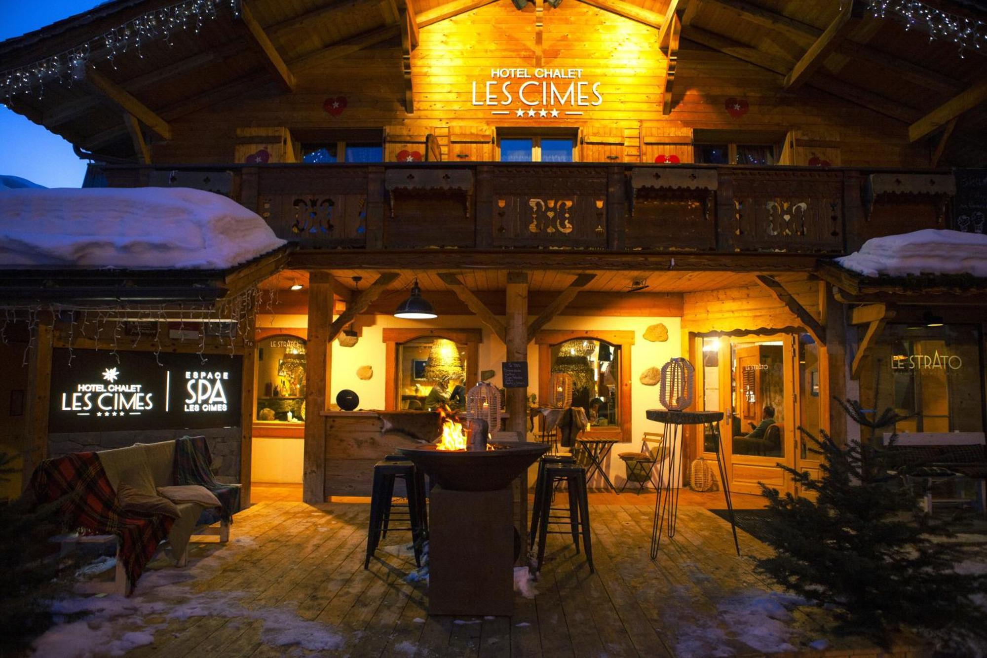 Chalet-Hotel Les Cimes Le Grand-Bornand Eksteriør bilde